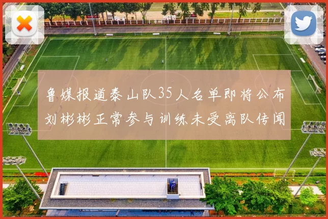 鲁媒报道泰山队35人名单即将公布刘彬彬正常参与训练未受离队传闻影响